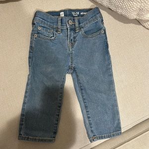 Baby gap boys straight jeans. Light wash 12-18 months
